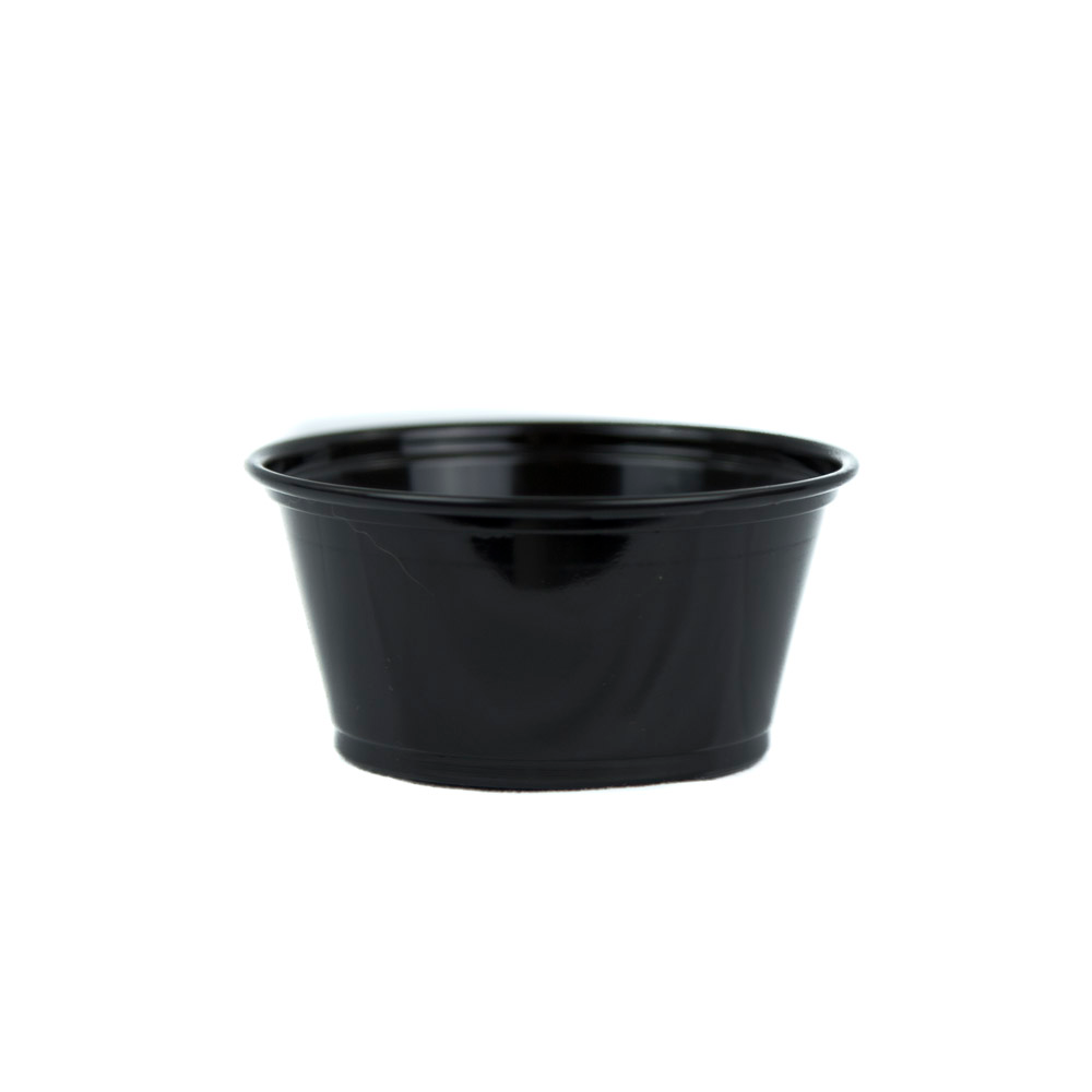 3.25oz Black Portion Cup MetroBagLLC