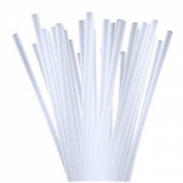 7.75″ Clear Unwrapped Straws : MetroBagLLC